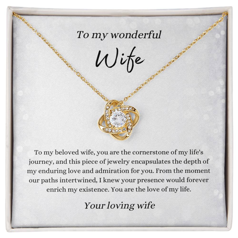 Love Knot Necklace for Wife | From Wife