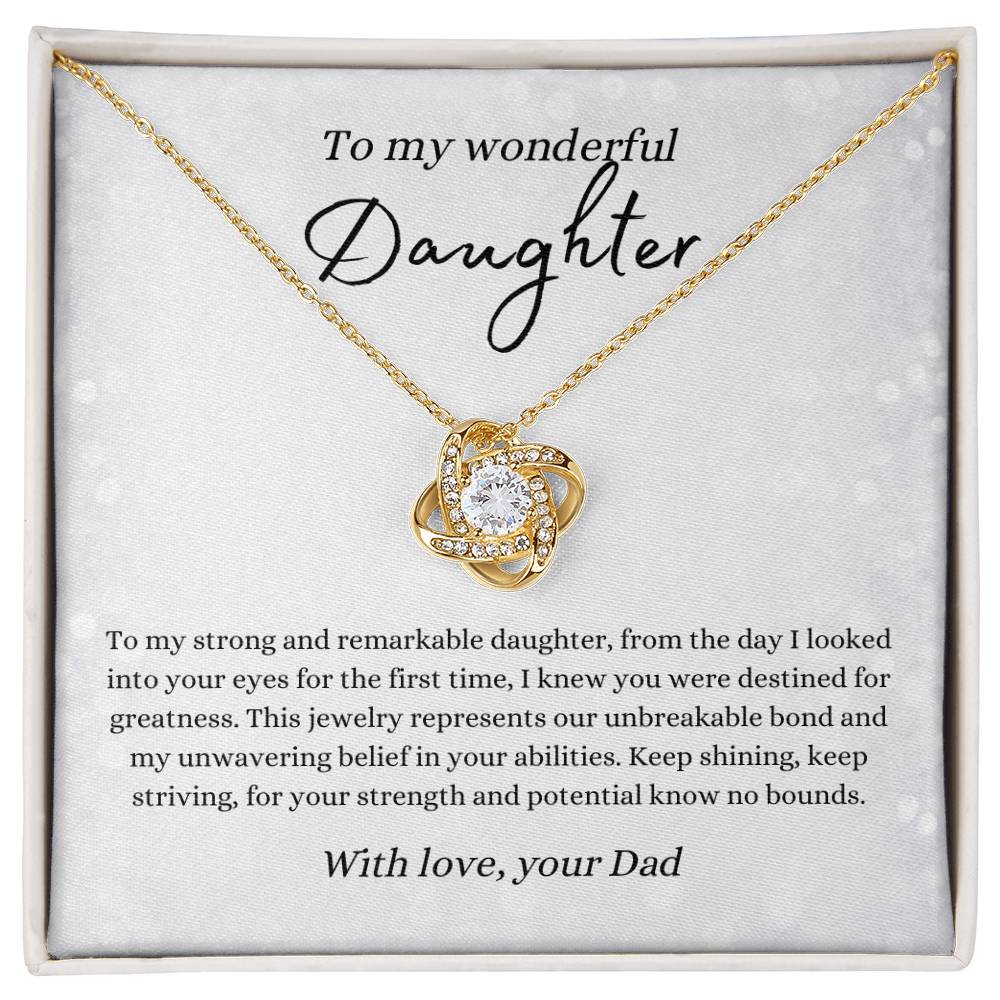 Love Knot Necklace for Daughter | From Dad