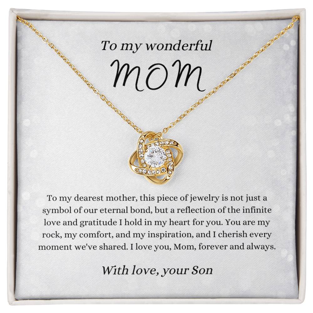 Love Knot Necklace for Mom | From Son