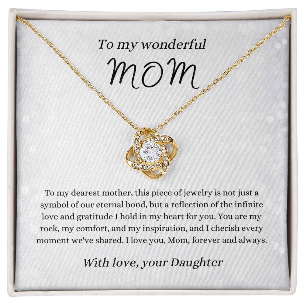 Love Knot Necklace for Mom | From Daughter