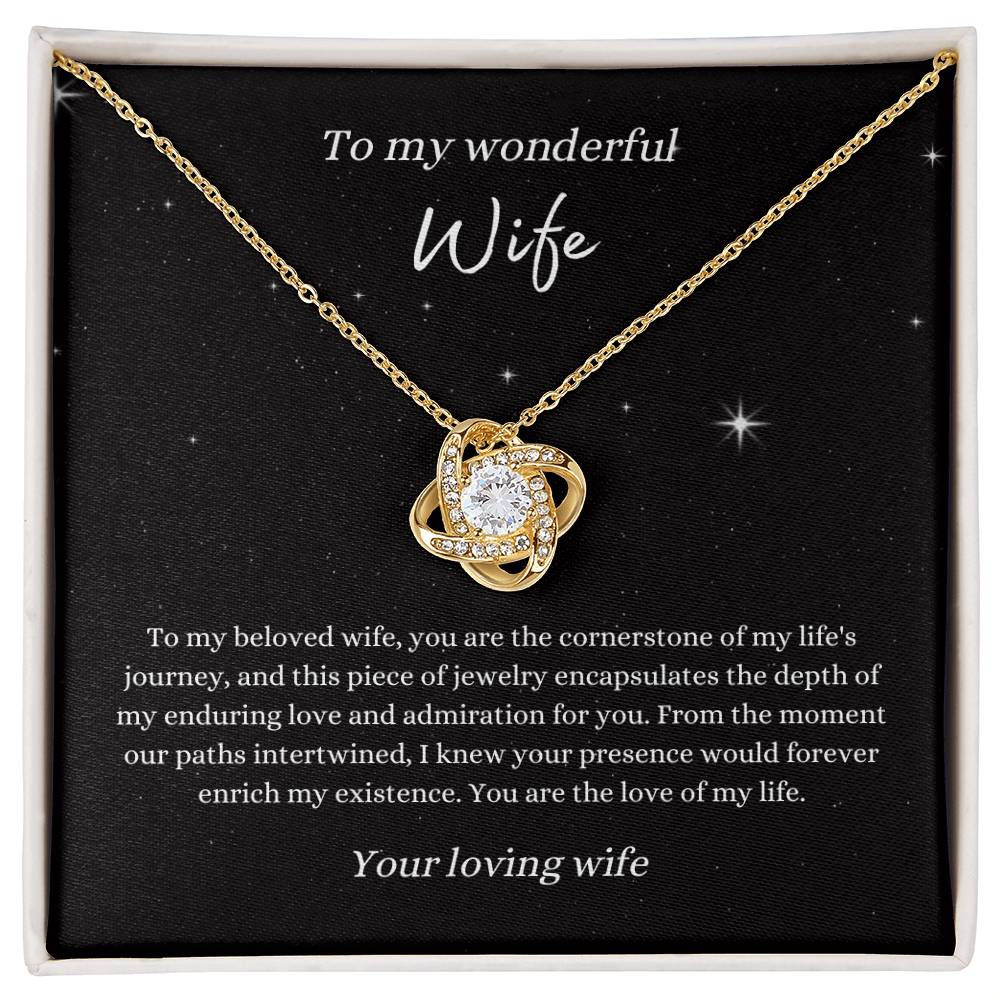 Love Knot Necklace for Wife | From Wife