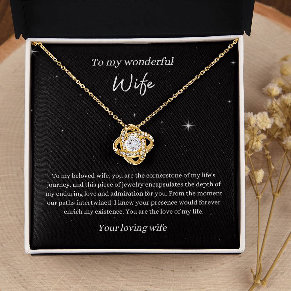 Love Knot Necklace for Wife | From Wife