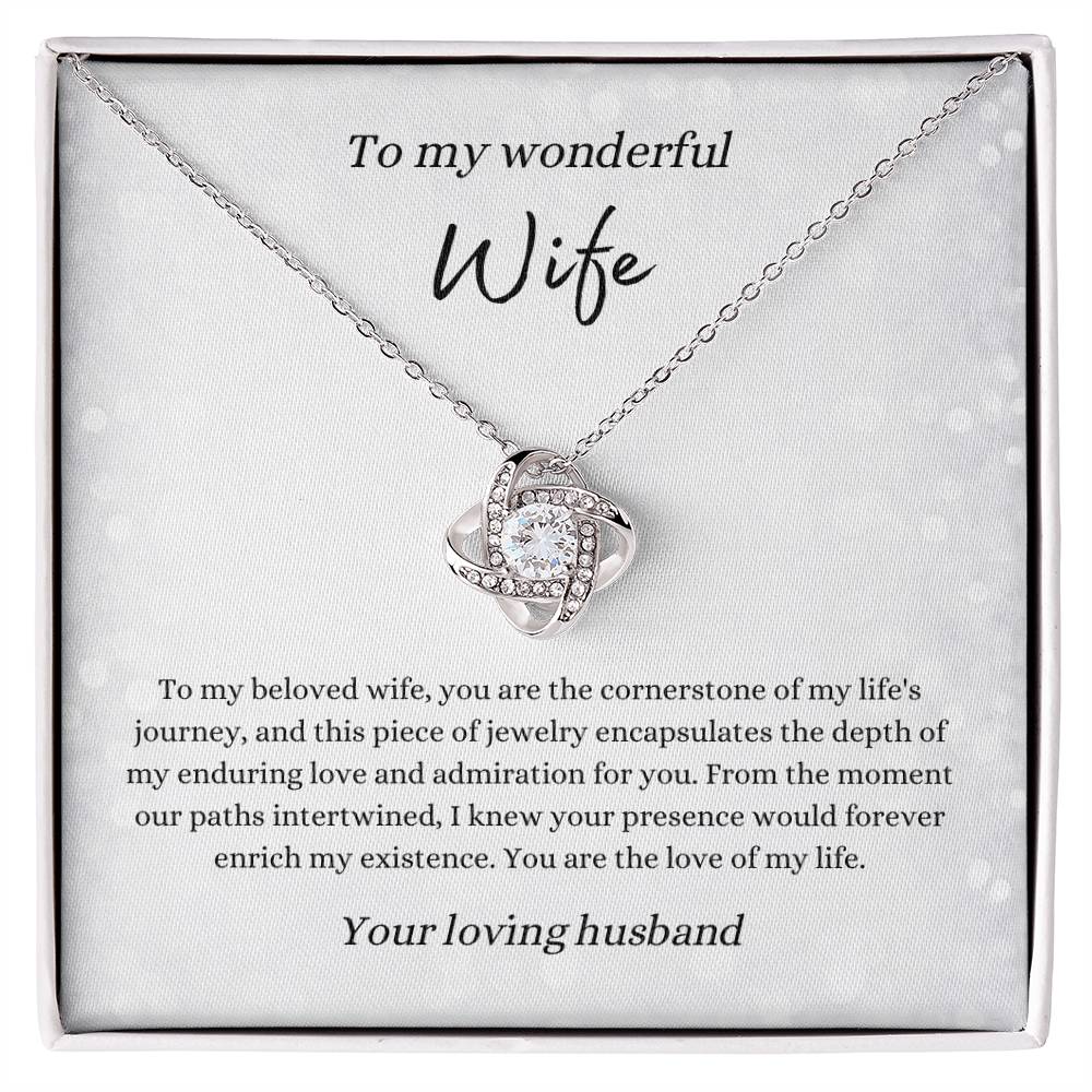 Love Knot Necklace for Wife | From Husband