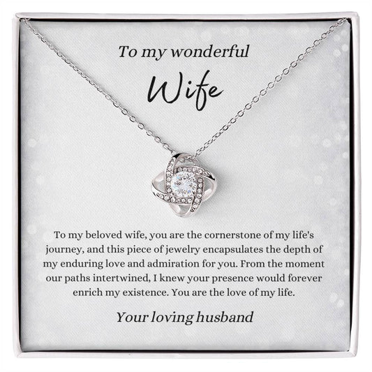 Love Knot Necklace for Wife | From Husband