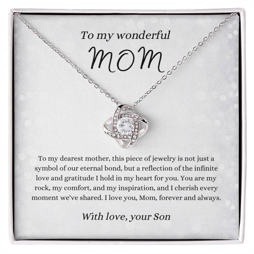 Love Knot Necklace for Mom | From Son