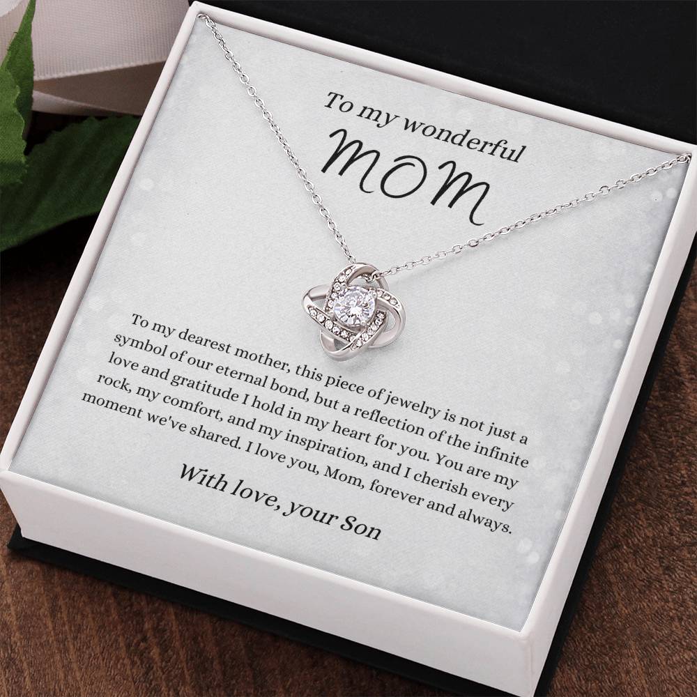 Love Knot Necklace for Mom | From Son