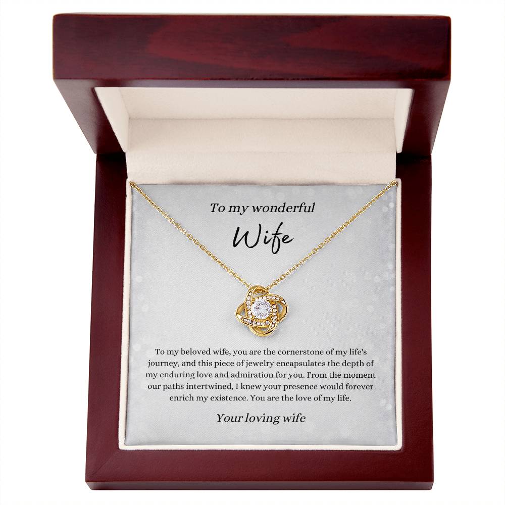 Love Knot Necklace for Wife | From Wife