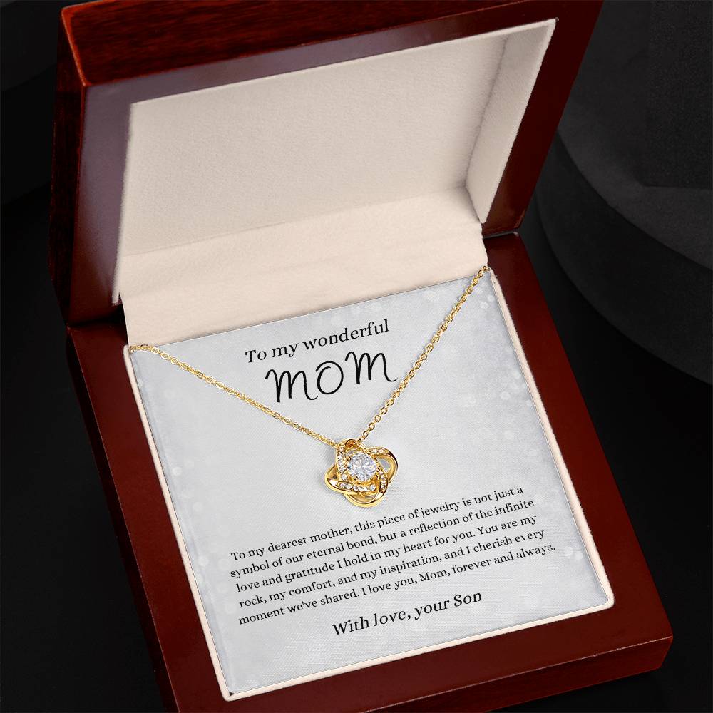 Love Knot Necklace for Mom | From Son