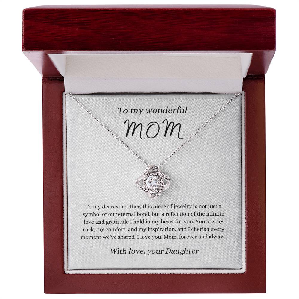 Love Knot Necklace for Mom | From Daughter